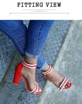 Women's open-heeled buckle sandals ZH8528