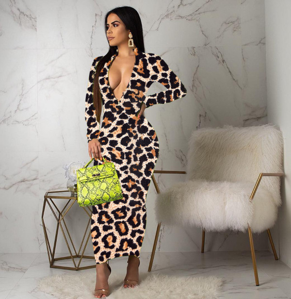 Temperament Hot Leopard Dress YLY2350