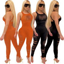 Solid color cute hot jumpsuit R6290