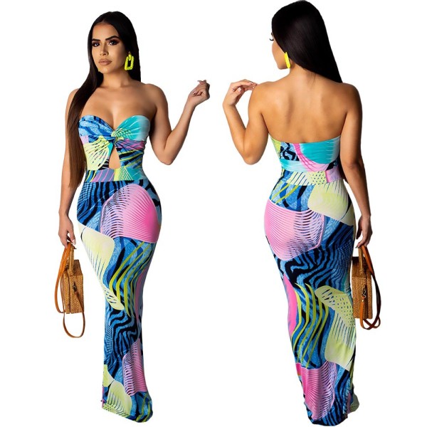 Elegant Party Backless Dew Shoulder Fishtail Dress ORY5096