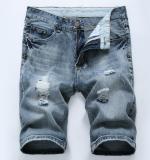 Denim shorts summer cotton hole light color jean TX006-4
