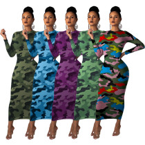 Camouflage dress YLY005