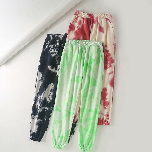 Casual Tie Dye Printed Loose Pants B2-0180