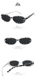 Oval speckle shade sunglasses KD95129