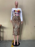 Fashion leopard print casual skirt skirt OL6052