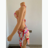 Sexy swimsuit contrast color swimsuit two-piece suit FFT1108