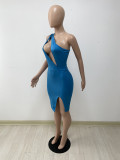 Fashion slim off-the-shoulder dress DY1061