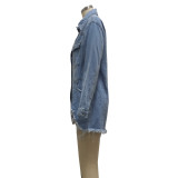 Fashion women's denim jacket SMR10251