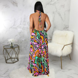 Fashion digital printing women's dress SMR10309