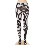 Multicolor printed tights leggings buttocks step pants X21PT198