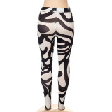 Multicolor printed tights leggings buttocks step pants X21PT198