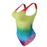 Sexy gradient one-piece swimsuit Q5089