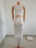 Fashion vest long skirt suit FFT1113