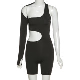 New long-sleeved sexy hollow sports jumpsuit K20Q2001