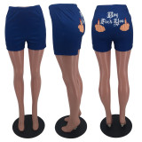 Super shorts sexy bag hip trend net red print sports hot pants HY8053