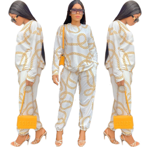 Digital printing leisure suit Q8042