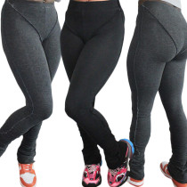 Personalized stretch pleated tight-fitting slimming fitness pants Yoga pants CN0157