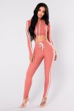 Women's autumn and winter sports sexy two-piece suit L0141