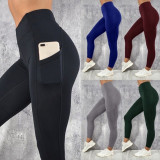Sports yoga pants, hips and waist, sports high waist leggings hb013