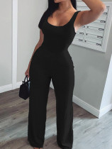 Women's hot style vest casual sports flared jumpsuit S134