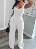 Women's hot style vest casual sports flared jumpsuit S134