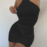 2021 Fall Women's New Style Halter Halter Vest, High Waist Bag, Knitted Skirt Set W21S05700