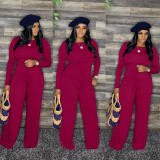 Women's hot selling hot style women's solid color jumpsuit L5059