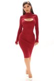2021 new sweater half shawl dress two-piece suit DY1095