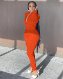 New fashion Japanese velvet solid color casual jumpsuit FE193