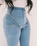 New style stretch high-waisted jeans ladies trousers