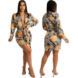 New sexy fashion digital printing women's dress