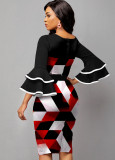 New sexy fashion digital printing women's dress