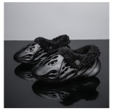 EVA parent-child hole shoes cotton slippers plus velvet cotton garden shoes parent-child feces