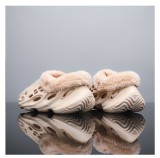 EVA parent-child hole shoes cotton slippers plus velvet cotton garden shoes parent-child feces