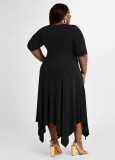 Fashion skirt irregular dress Q7192