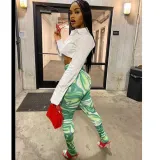 Womens digital printed leggings FFD1102