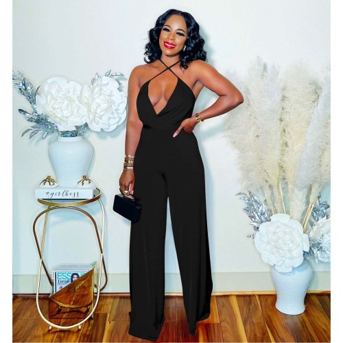 Fashion sexy off-the-shoulder jumpsuit