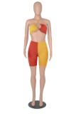 Beach Suit Sleeveless Sexy Suspender Colorblock Women's Clothing