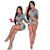 Digital printing sexy fashion European and beautiful dress