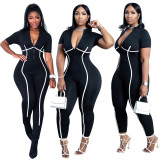 Sexy Fashion Solid Color Cool Jumpsuit