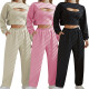 Waffle sports jogging three-piece set