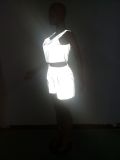 Fashion Sexy Nightclub Reflective Shorts Two-Piece Set