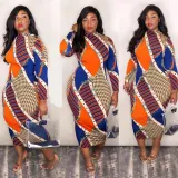 Fashionable Sexy Slim Fit Print and Invisible Zipper Dress