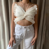 Chiffon Butterfly Shape Sling Top Sexy Temperament Top