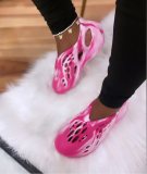 Colored hole sandals women's foreign trade large size summer soft bottom beach shallow mouth Baotou sandals and slippers women