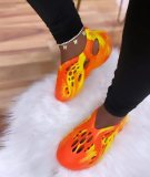 Colored hole sandals women's foreign trade large size summer soft bottom beach shallow mouth Baotou sandals and slippers women