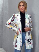 Women's Spring Autumn Winter Fashion Print Suit Women's Clothing