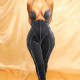 Sexy Hollow Halter Slim Hip Lift Jumpsuit