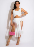 Sexy tassel casual two-piece set