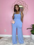 Fashionable casual tube top suspenders summer jumpsuit
